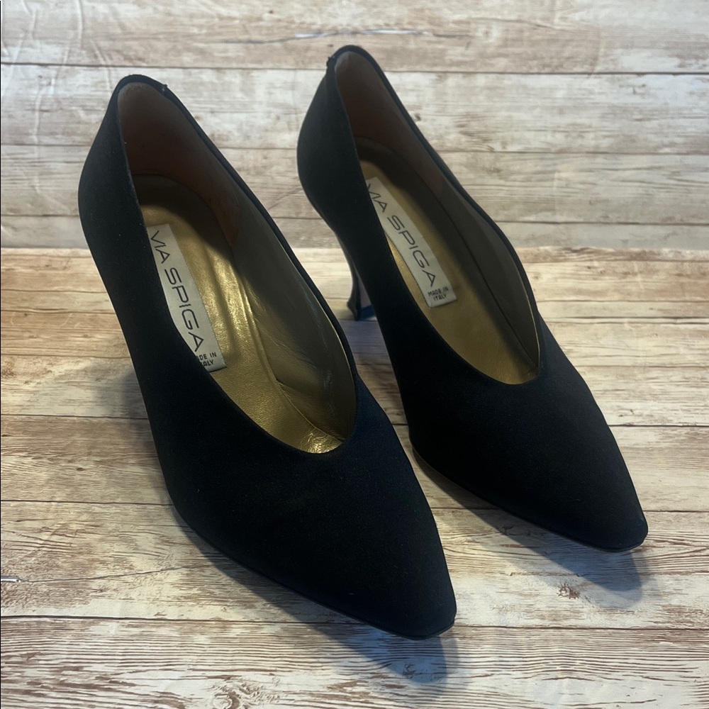 Via Spiga Classic Black Heels Size 8-1/2